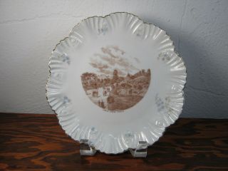 Antique Souvenir Plate - Lake View Park In Cleveland,  Ohio Oh