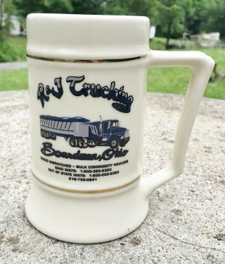 Vintage R&L Trucking Coffee Mug Cup w/ International Semi Tractor Big Rig Ohio 3