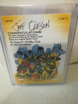 2018 Fleer Ultra X - Men Omega Red Sketch Card 2