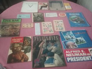 Paper Collectibles - Vintage Re: Wwii,  Magazines,  Stamps,  Bumper Sticker,  Etc.