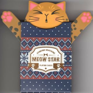 Meow Star V2 - Playing Cards - 2 Deck Set - Vending Machine - USPCC - LE of 2,  500 2