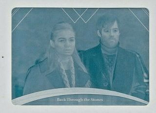 " Back Through The Stones " 42 Cryptozoic Outlander Czx 1/1 Cyan Printing Plate