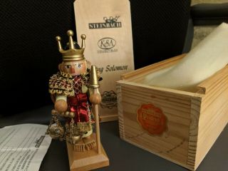 Steinbach King Solomon Mini Nutcracker Limited Edition W/box 2168 Germany