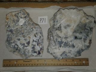 Two Fluorite Specimens,  Mex - Tex Mine,  Bingham,  Socorro County,  Mexico P71