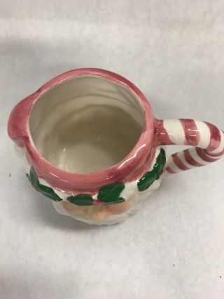 4 Santa mugs VINTAGE CHRISTMAS holiday ceramic handles 3