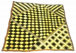 Kuba Cloth Bakuba Shoowa Raffia Fibers Handwoven Textile Congo,  4 Colors