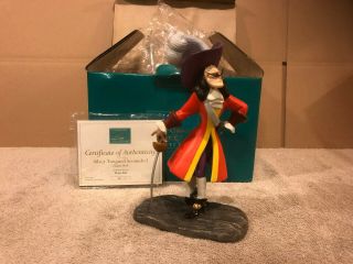 Wdcc Peter Pan - Captain Hook " Silver - Tongued Scoundrel ",  Box And