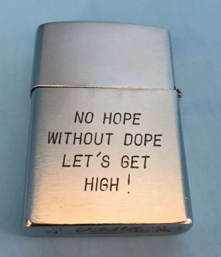 1969 Vietnam War Khe Sanh Zippo Lighter The Average GI After A Fat Joint 2