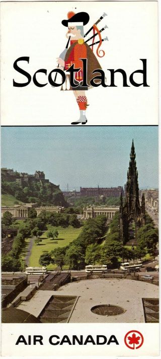 1969 Air Canada Scotland Travel Brochure Airline Advertising Meac23