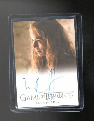 2016 Game Of Thrones Season 5 Lena Headey Autograph Card