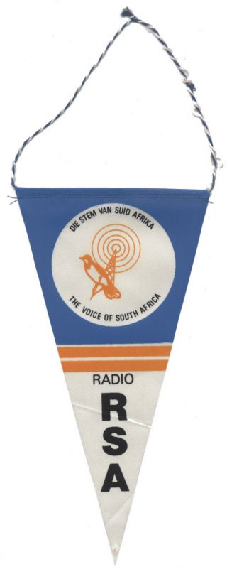 Vintage Qsl Pennant Radio South Africa Rsa Wimpel