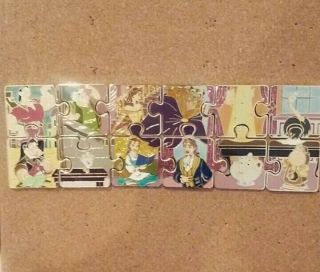 Disney Beauty And The Beast Puzzle Mystery Pin Set Le 600 Chaser Belle