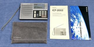 Sony ICF - 2002 Shortwave FM/LM/MW PLL Synthesized Portable Radio Receiver 5