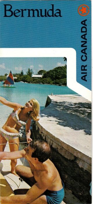 1970 Air Canada Bermuda Travel Brochure Airline Advertising Meac23