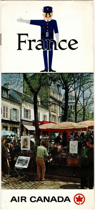 1969 Air Canada France Travel Brochure Airline Advertising Meac23