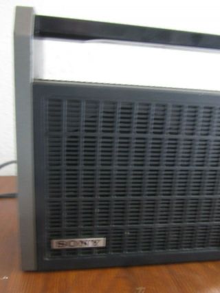 Vintage Sony TR - 6500 Sensitive Solid State AM Transistor Radio 3