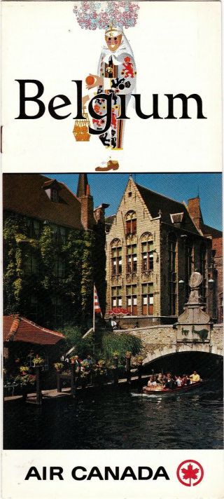 1969 Air Canada Belgium Travel Brochure Airline Advertising Meac23