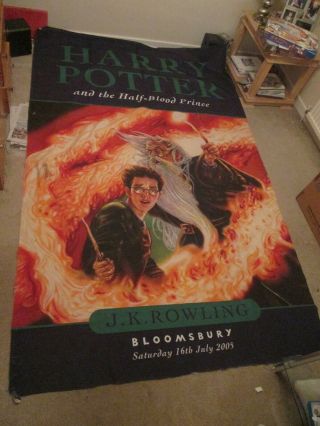 Huge 9 Feet X 6 Feet 2006 Harry Potter Half Blood Prince - Fabric Book Poster