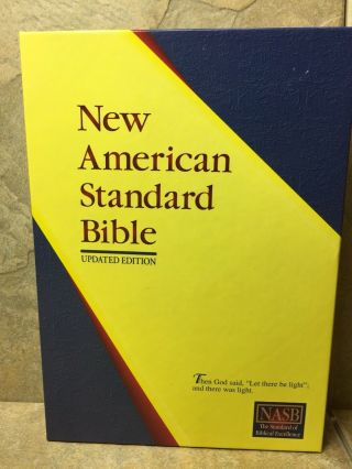 American Standard Bible Updated Edition Side - Column Reference Bible Leather