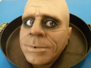 Gemmy Halloween Talking Head Animated Jeeves The Butler Candy Dish Vintage
