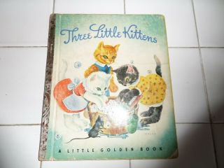 Three Little Kittens,  A Little Golden Book,  1942 (vintage Children 