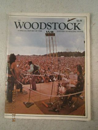 Woodstock: Special Report By The Editors Of Rolling Stone 1st Print 1969 Intact