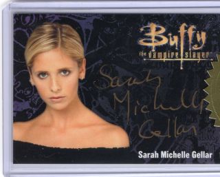 Buffy Ultimate Collectors Series 3 Sarah Michelle Gellar Gold Autograph Buffy