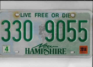 Hampshire Passenger 2014 License Plate " 330 9055 "