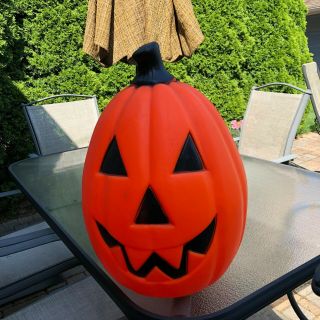 Large 21 Inch Vintage Electric Empire Jack - O - Lantern Halloween Blow Mold