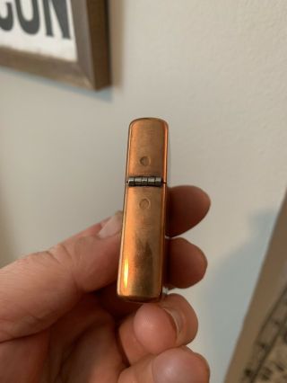 2003 Pure Copper Zippo Lighter RARE With Pipe Insert 8