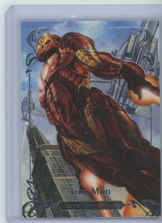 2018 Upper Deck Marvel Masterpieces Iron Man Tier 4 Base /99 89 Ssp