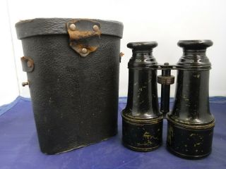 Jumelle Military Binoculars With Case - Made In Paris