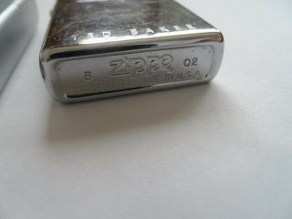 2 Vintage Zippo Lighters Brushed Chrome Finish and Ted Baker.  UK Bidders Only. 5