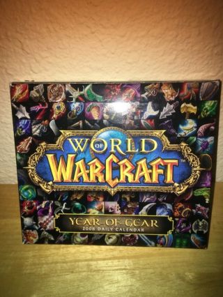 Vintage Collectable World Of Warcraft Year - Of - Gear 2008 Daily Calendar Rare