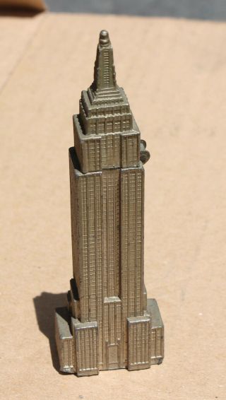 Antique Art Deco Empire State Building Lighter & Pencil Sharpener Souvenir RARE 5