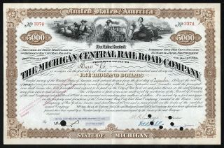 1920 The Michigan Central Railroad Company - $5000 Bond