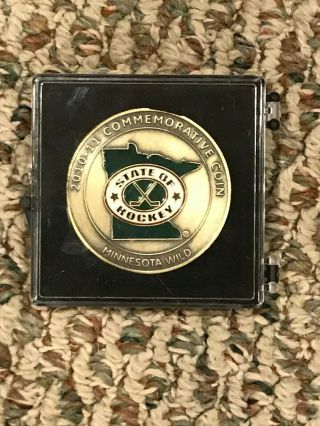 2010 - 11 Minnesota Wild Nhl Hockey Us Coin Licensed At&t Serial 2141/5000 Rare