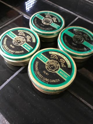 SET OF 4 X Dr.  PAT Tobacco Vintage Australian Tins 2