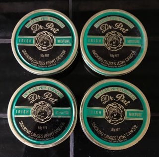 SET OF 4 X Dr.  PAT Tobacco Vintage Australian Tins 3