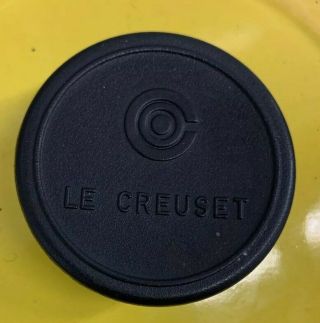 Le Creuset 24 Enameled Cast Iron Stock Pot Yellow France 4.  5 Quart 4