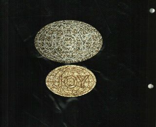 Rare Gold Set Of 2 Glitter Globes Joy Coal Mining Stickers 739