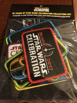 Star Wars Celebration Chicago 2019 Exclusive 20th Anniversary Patch Set
