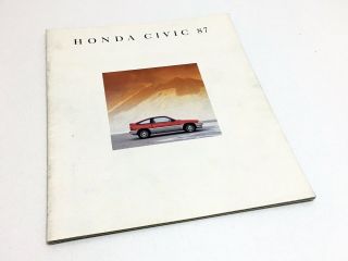 1987 Honda Civic Crx Brochure