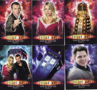 Inkworks Doctor Who San Diego Show Exclusive 6 Card Preview Set
