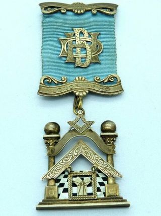 Vintage Elaborate Sterling Silver Masonic Lodge Medal 35gms Not Scrap