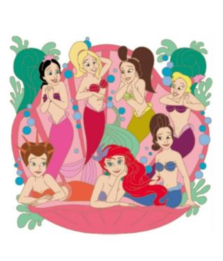 Disney D23 Expo 2019 Little Mermaid Ariel And Sisters Jumbo Pin Le 300 30th