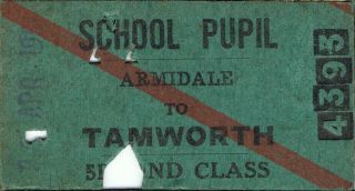 Railway Tickets A Trip From Armidale To Tamworth By The Old Nswgr In 1957