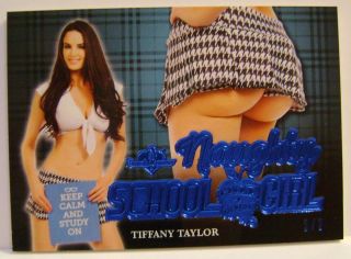 Tiffany Taylor /2 Naughty School Girl Butt Card Hot For Teacher Bench Warmer