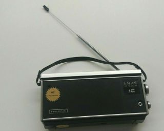 Vintage Panasonic Am/fm Portable Transistor Radio Model Rf - 581