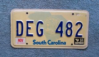 1980 - 1984 South Carolina License Plate